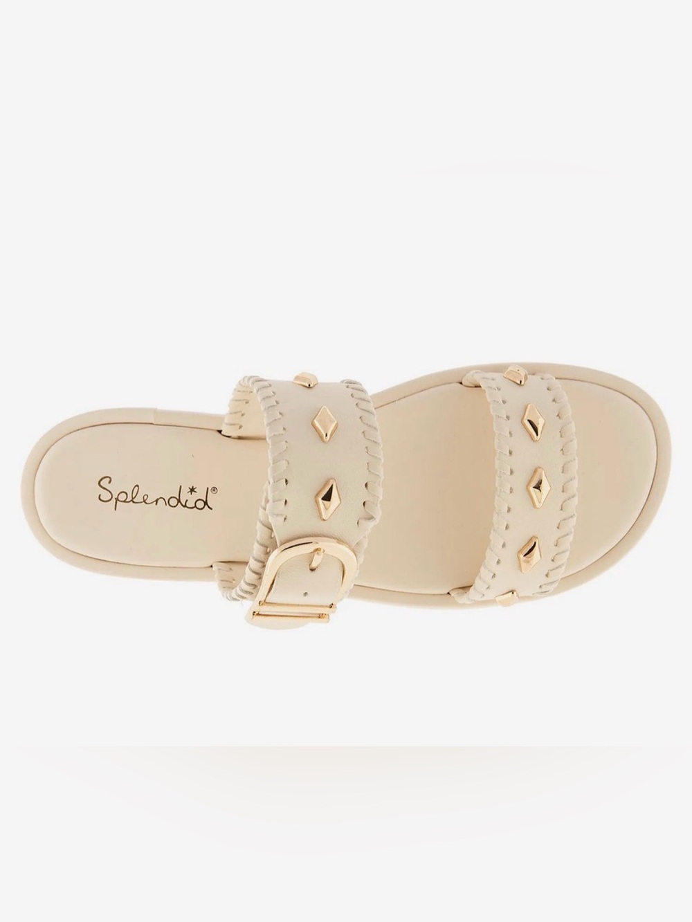 New in Box! Splendid Felix Beige Studded Slide Sandal